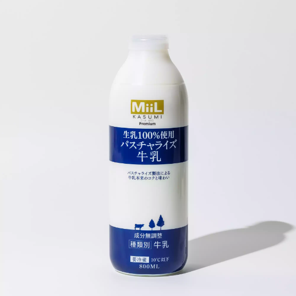 MiiLパスチャライズ牛乳800ml