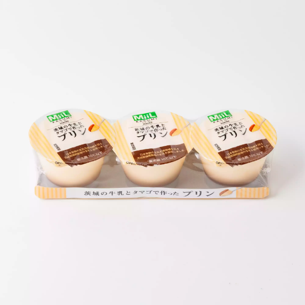 MiiL茨城の牛乳とタマゴで作ったプリン 